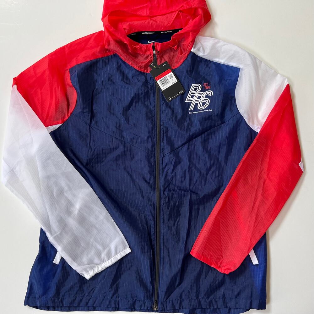 Nike Blue Ribbon Sports Blue Running Jacket CJ4502-492 Men's Size L